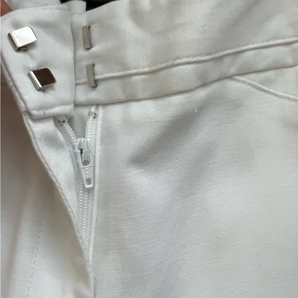 Rafaella Curvy White Straight Leg Trouser Pants Size 6 - Picture 11 of 13